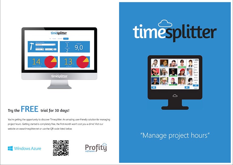 Folder van Timesplitter; een tijdregistratie applicatie